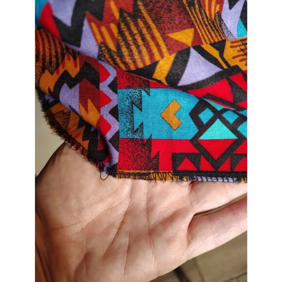H Bar C Ranchwear Size 6/30 Southwest Aztec 100% Cotton, USA Medium Large Button - Picture 5 of 8